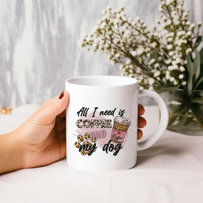 a woman holding a coffee mug with a message on it