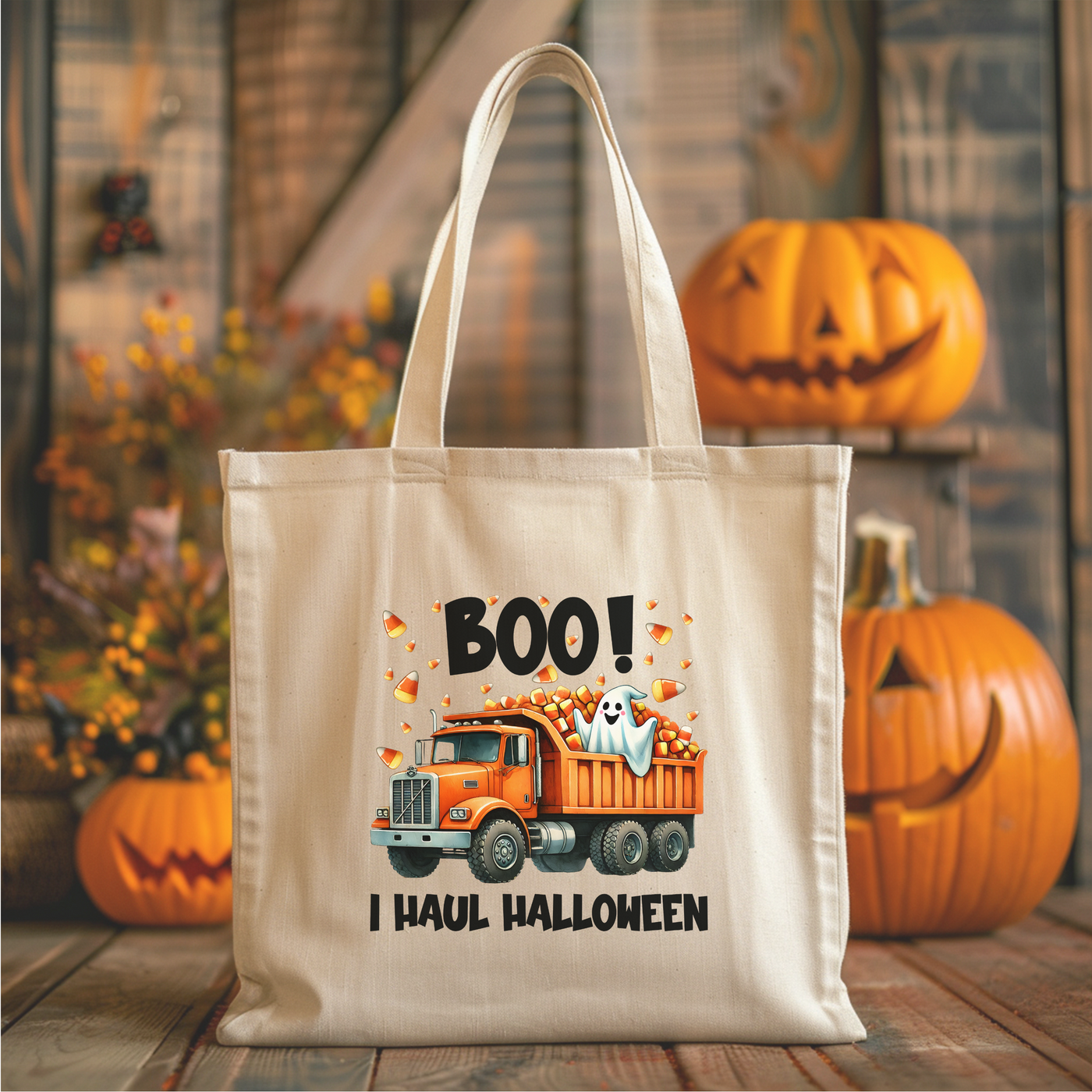 a trick - or - treat bag with a trick - or - treat on it