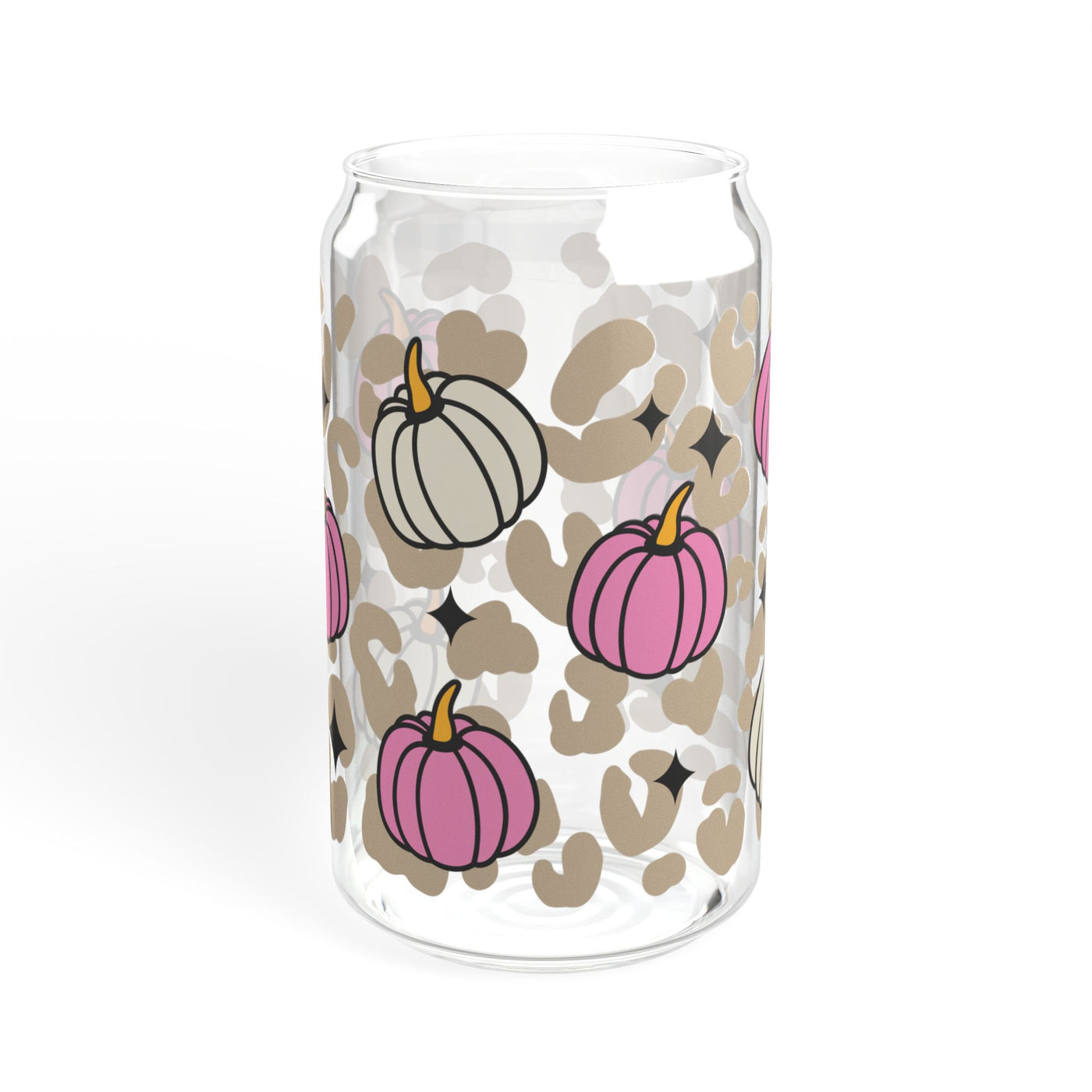 Stylish 16oz Pink Pumpkin Sipper Glass - Perfect for Autumn  Halloween Parties and Events - Pillow & Mug Co.