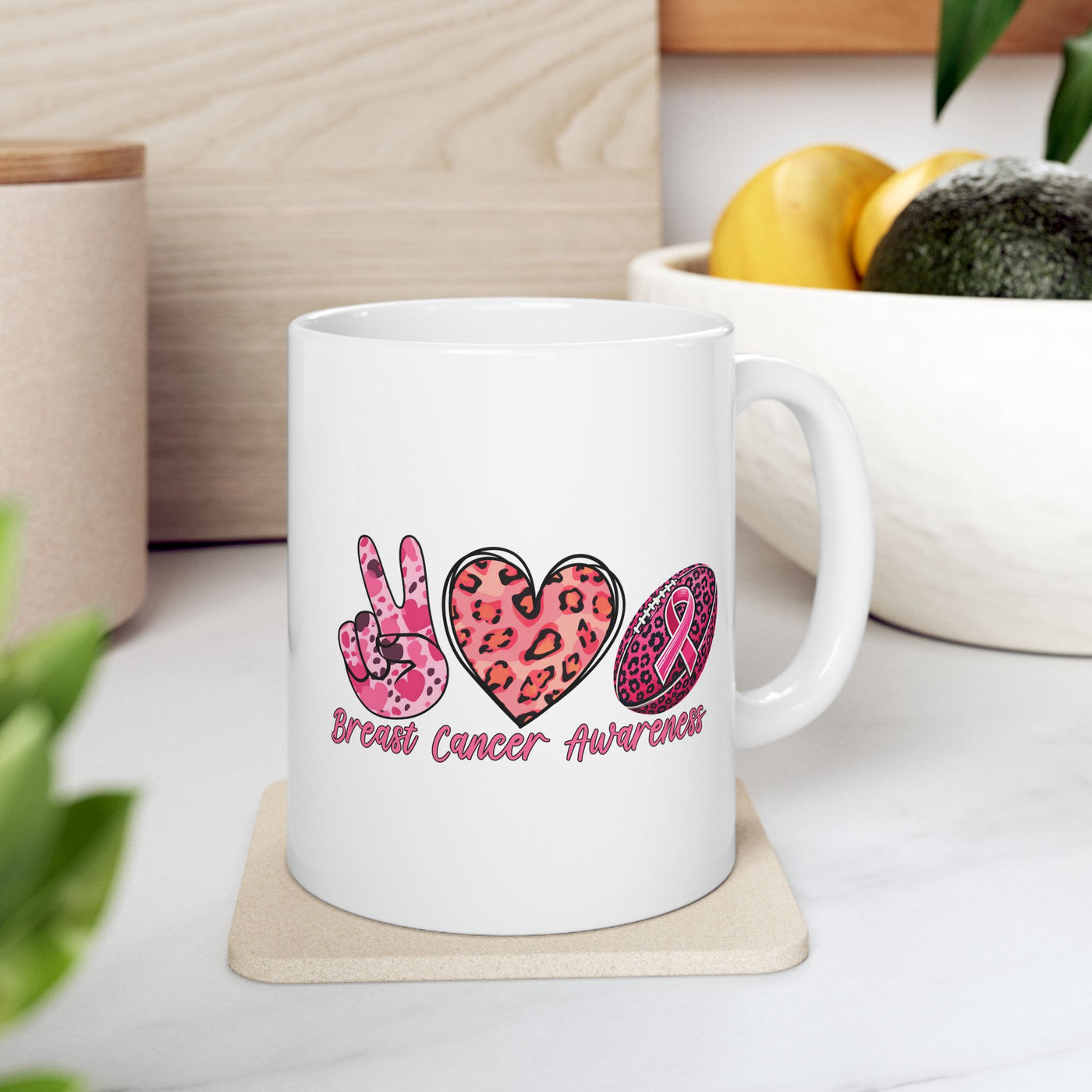 Ceramic Mug - Breast Cancer Awareness