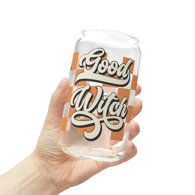 16oz Good Witch Halloween Sipper Glass - Perfect for Spooky Sipping - Pillow & Mug Co.