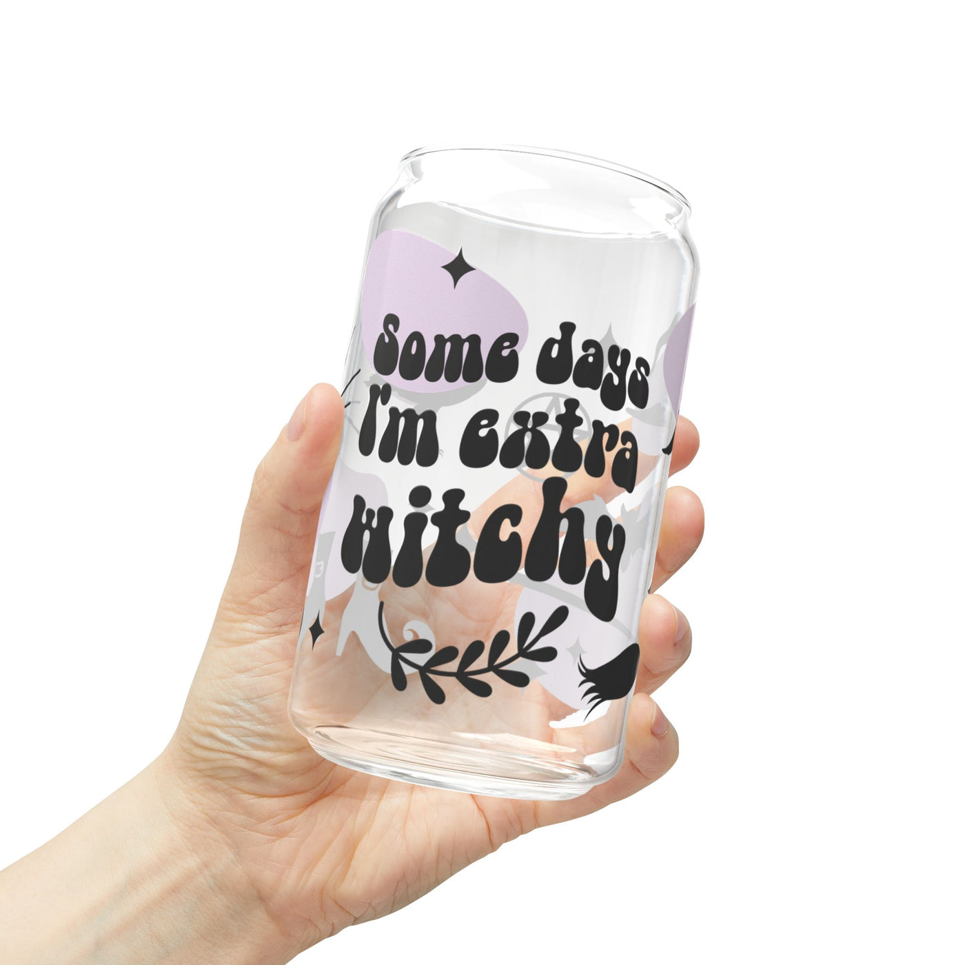 Extra Witchy Halloween Sipper Glass - 16oz - Perfect for Days When Youre Feeling Magical - Pillow & Mug Co.