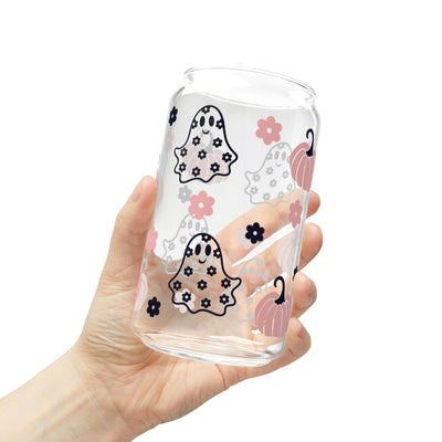 Cute 16oz Halloween Sipper Glass - Perfect for Spooky Sips - Pillow & Mug Co.