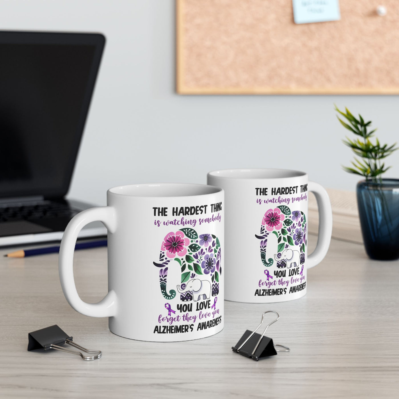 Alzheimers Awareness Ceramic Mug - Inspirational Gift for Those Affected by Dementia - Pillow & Mug Co.