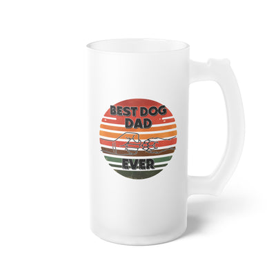 Fathers Day Gift - Frosted Glass Mug For The Ultimate Mancave - Practical Gift for Dad - Ideal Gift for Beer Lovers - Party Starter Mug Printify