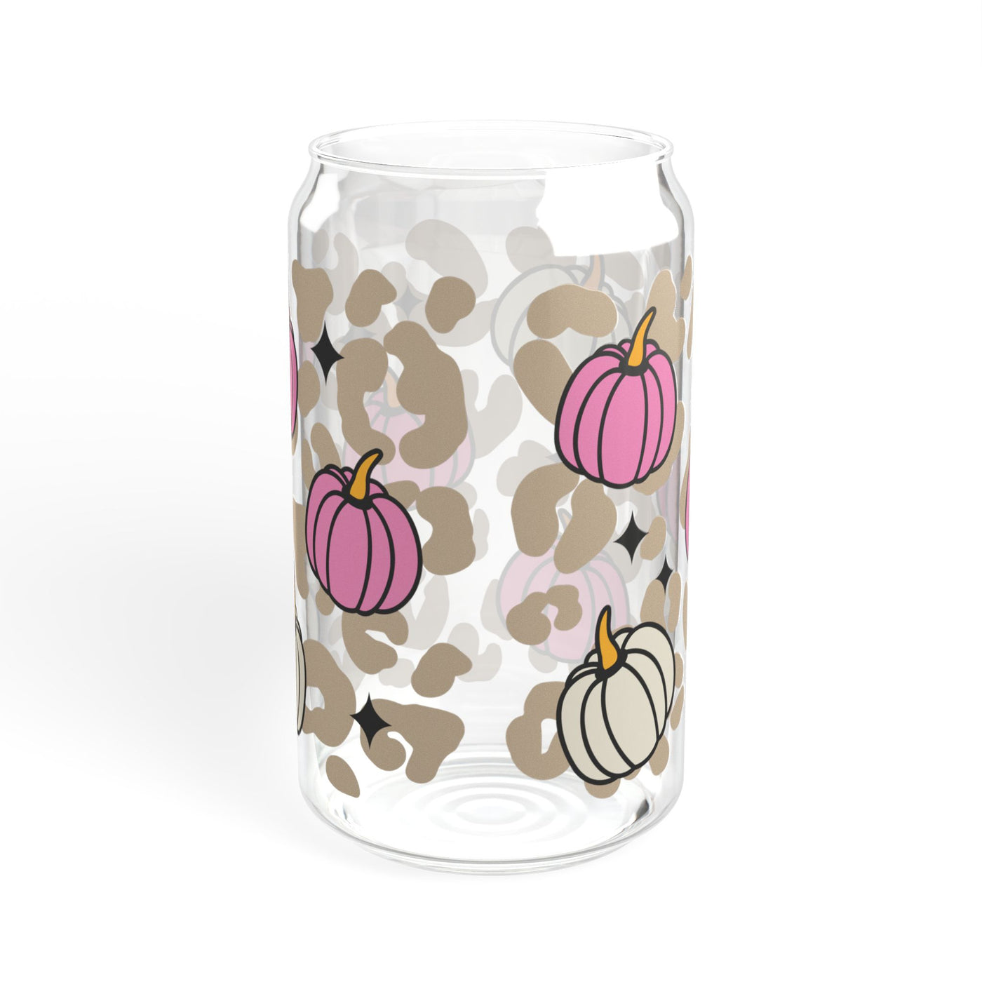 Stylish 16oz Pink Pumpkin Sipper Glass - Perfect for Autumn  Halloween Parties and Events - Pillow & Mug Co.