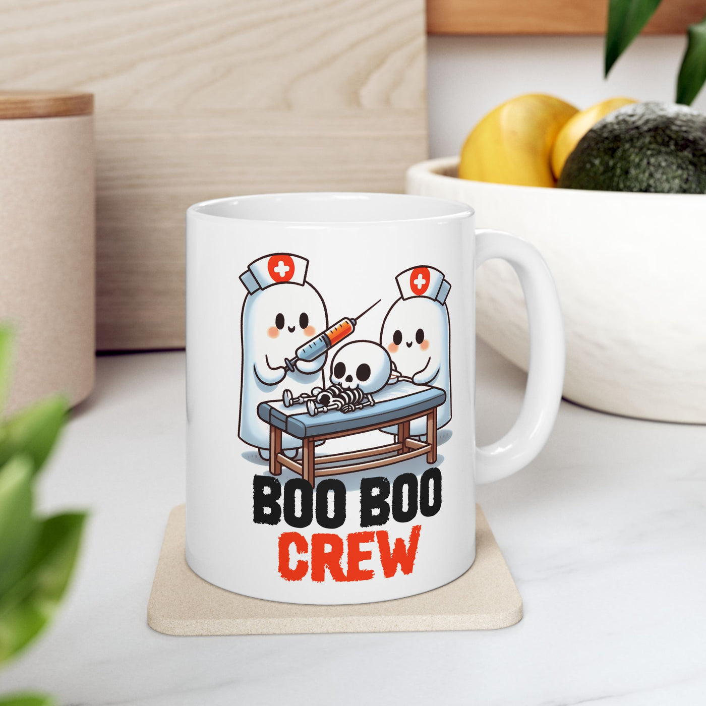 Nurse Boo Boo Crew 11oz Ceramic Mug - Perfect for Nurses - Pillow & Mug Co.