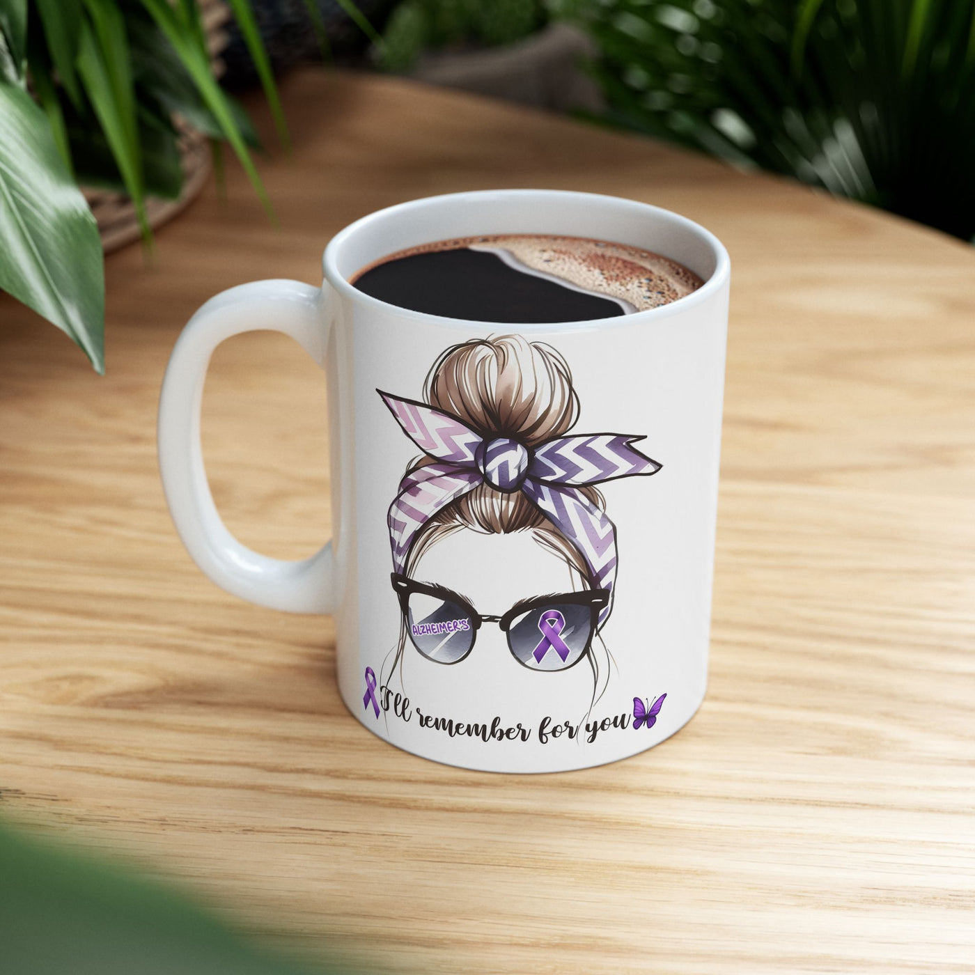 Alzheimer's Awareness Ceramic Mug - Remembering You - Pillow & Mug Co.