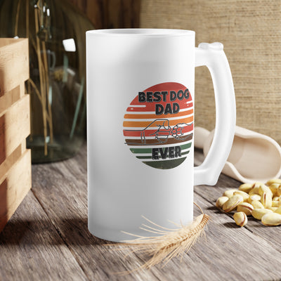 Fathers Day Gift - Frosted Glass Mug For The Ultimate Mancave - Practical Gift for Dad - Ideal Gift for Beer Lovers - Party Starter Mug Printify