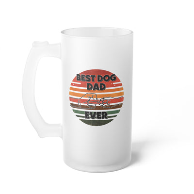 Fathers Day Gift - Frosted Glass Mug For The Ultimate Mancave - Practical Gift for Dad - Ideal Gift for Beer Lovers - Party Starter Mug Printify