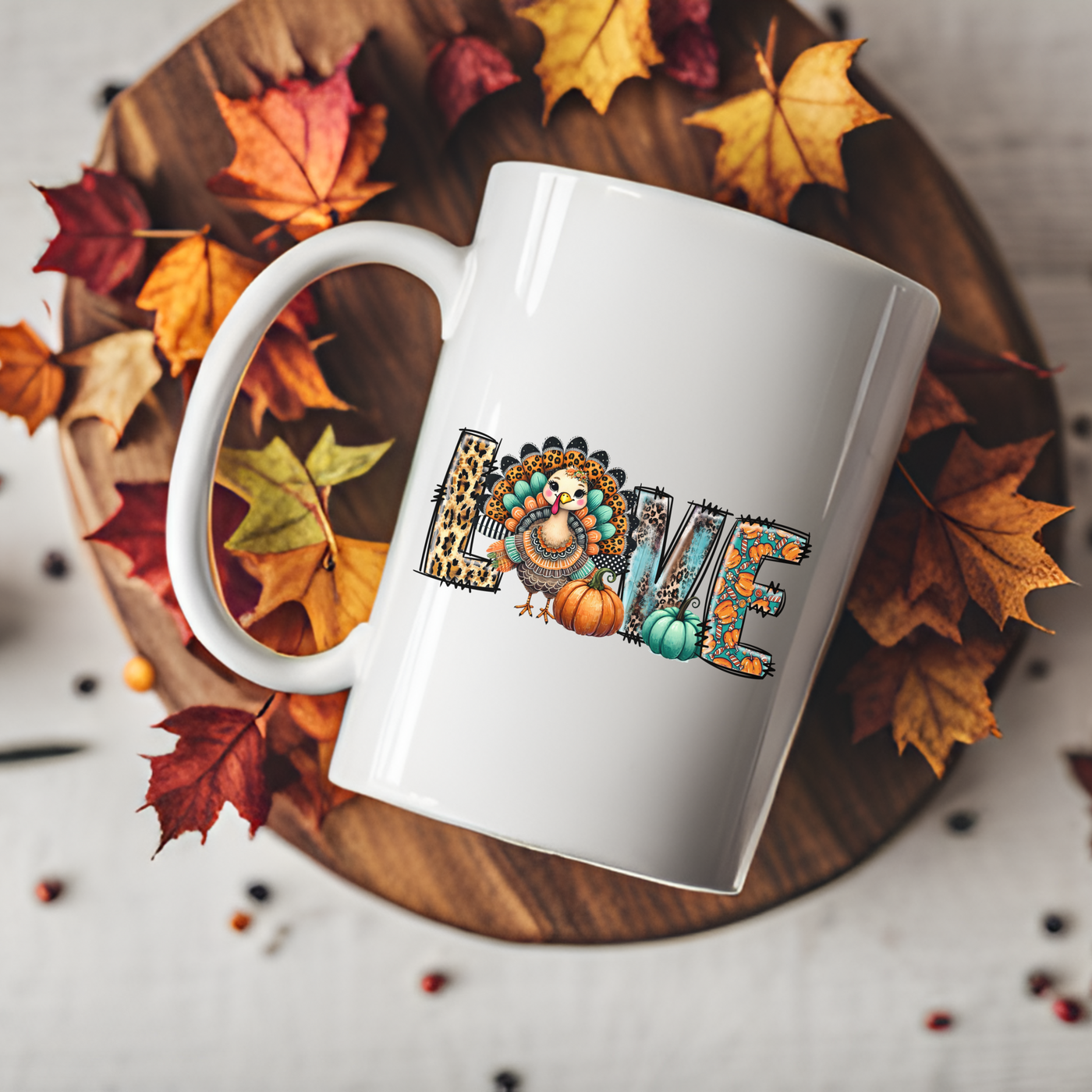 a white coffee mug with the word home on it