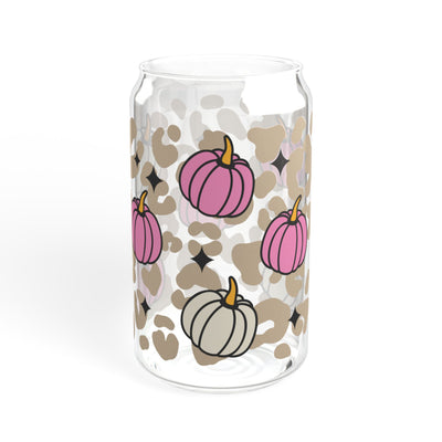 Stylish 16oz Pink Pumpkin Sipper Glass - Perfect for Autumn  Halloween Parties and Events - Pillow & Mug Co.