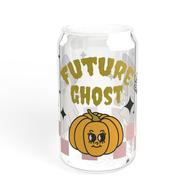 16oz Future Ghost Sipper Glass - Unique  Stylish Halloween Drinkware - Pillow & Mug Co.