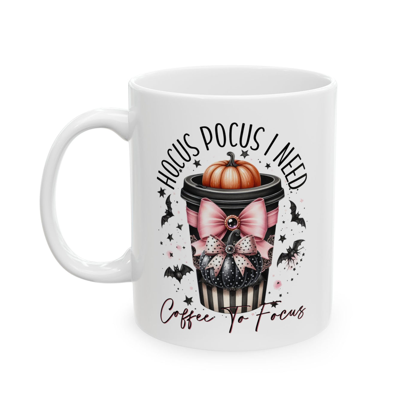 Hocus Pocus Ceramic Mug - 11oz Coffee Lovers Essential for Focus - Pillow & Mug Co.