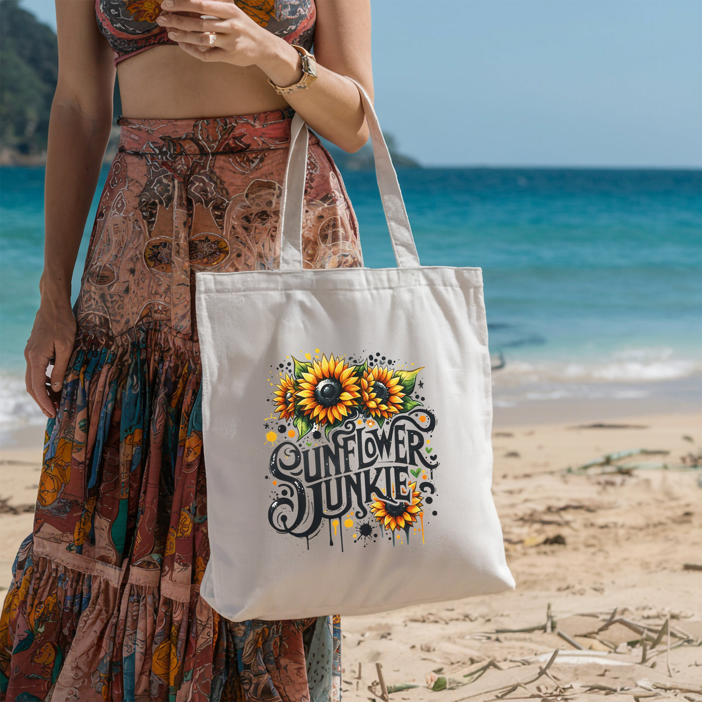 Tote Bag - Springtime Tote Bag - Personalized And Versatile For Beach Outings Picnics And Adventures - Ideal Gift For Her