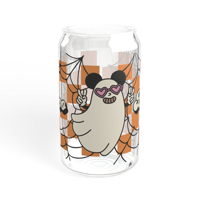 16oz Hauntingly Fun Ghost Sipper Glass for Halloween Drinks - Pillow & Mug Co.