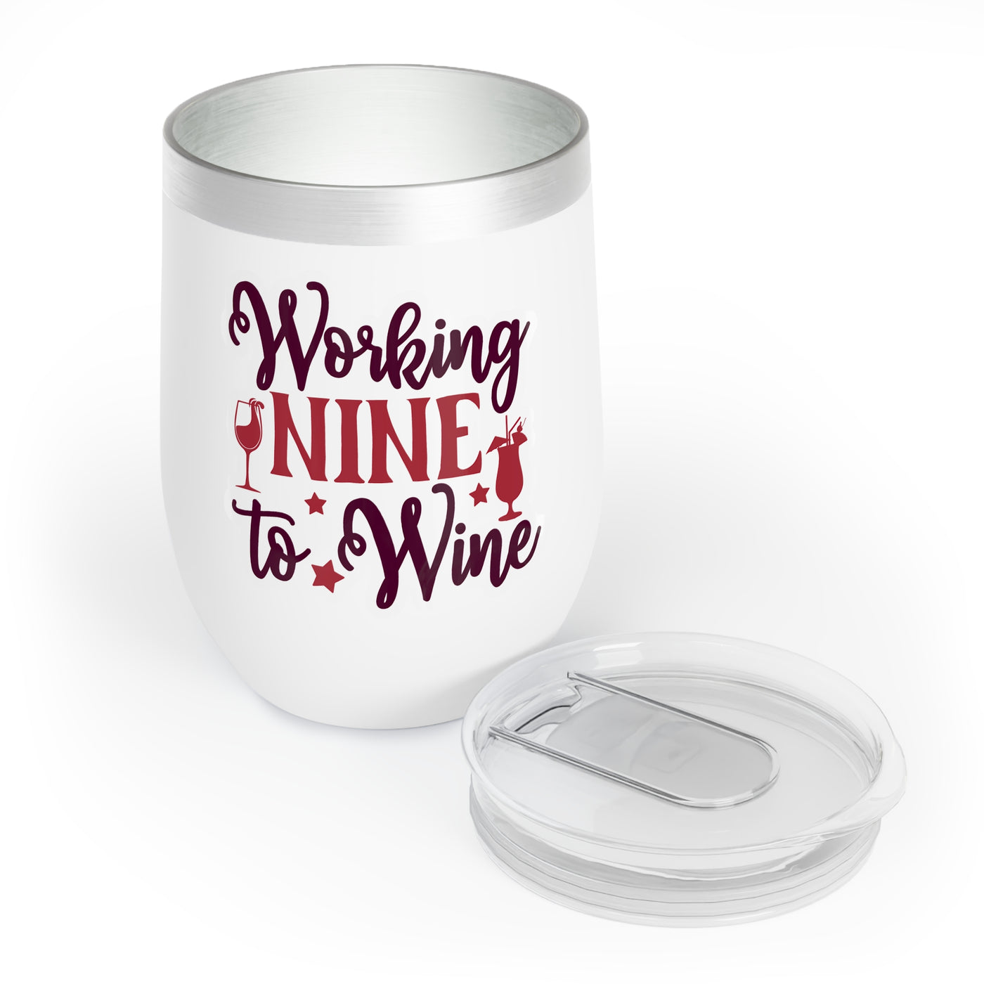 Nine to Wine Chill Wine Tumbler - Perfect for Work Breaks or After Hours Relaxation - Pillow & Mug Co.