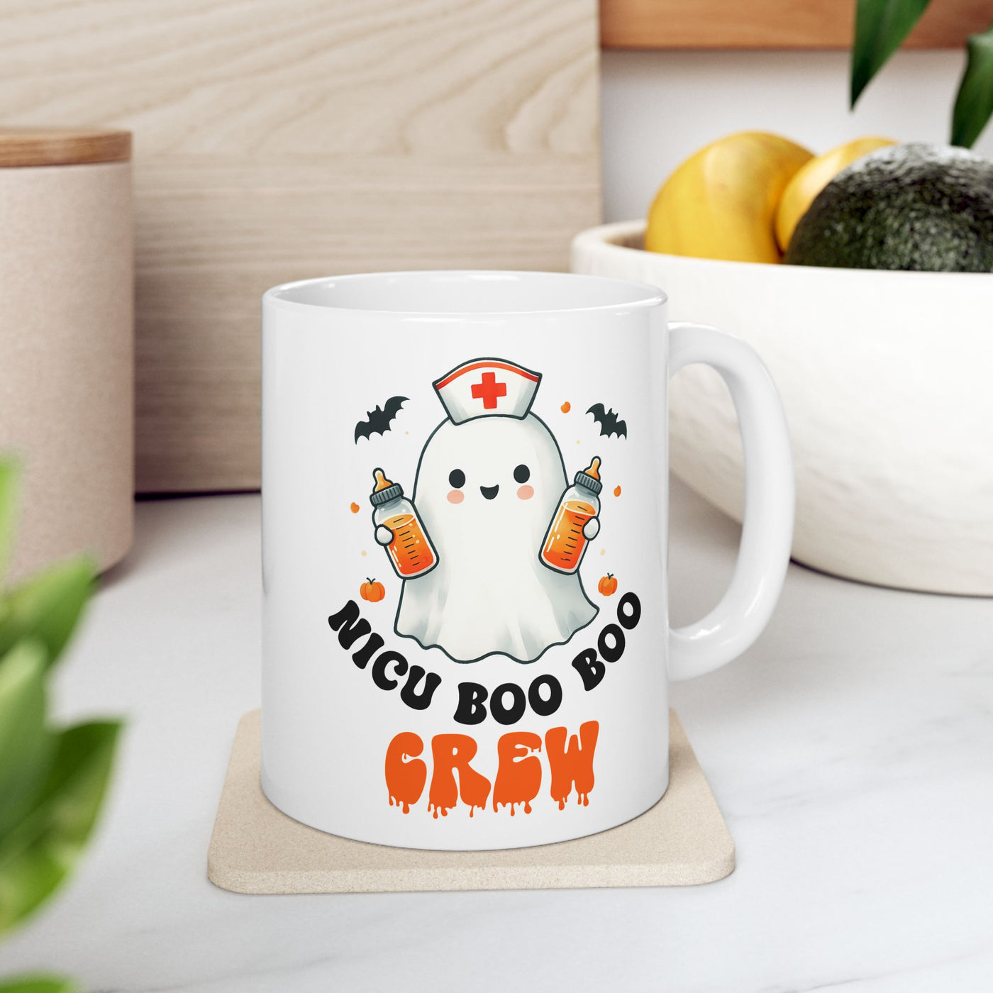 NICU Boo Boo Crew 11oz Ceramic Mug - Perfect for Nurses and Preemie Parents - Pillow & Mug Co.