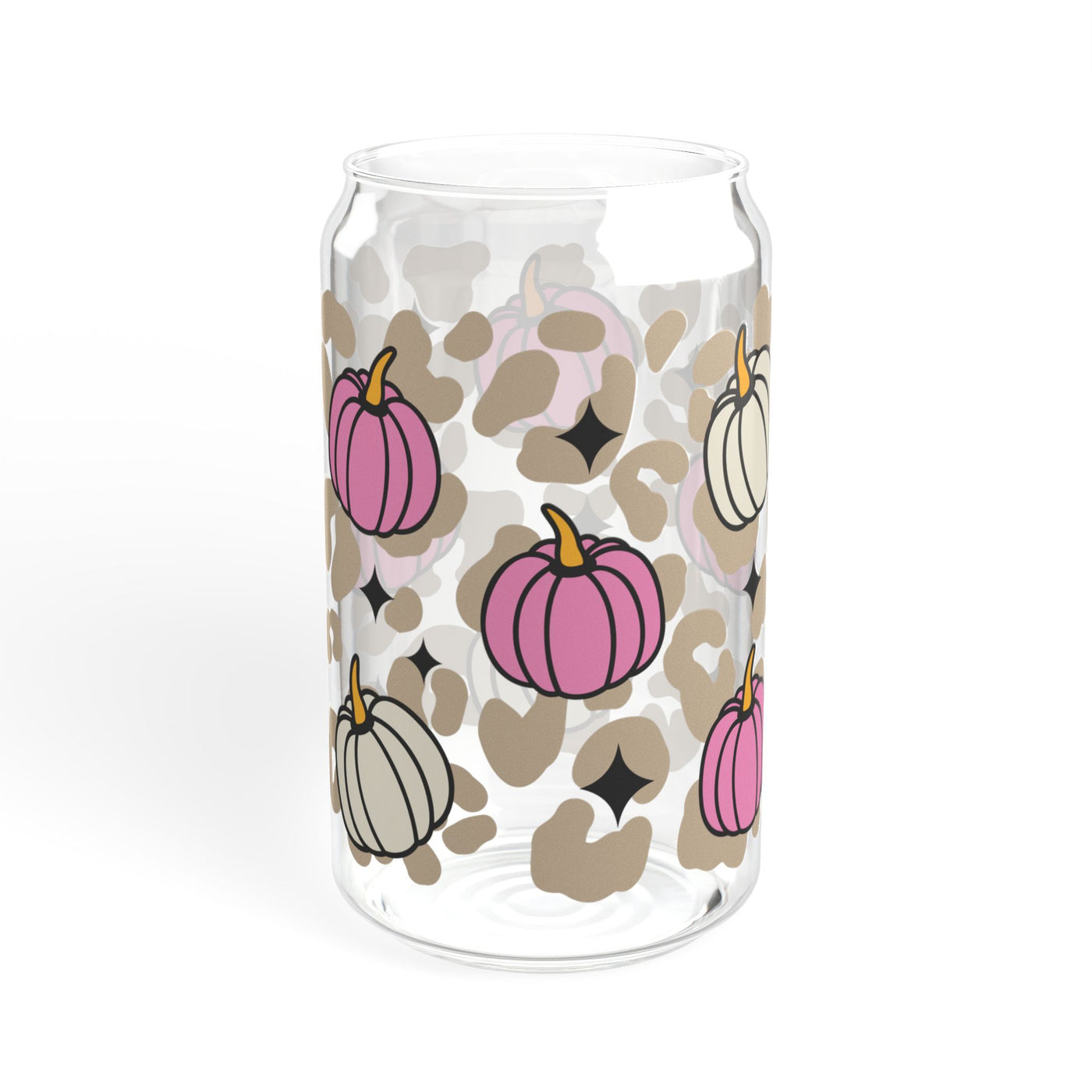 Stylish 16oz Pink Pumpkin Sipper Glass - Perfect for Autumn  Halloween Parties and Events - Pillow & Mug Co.