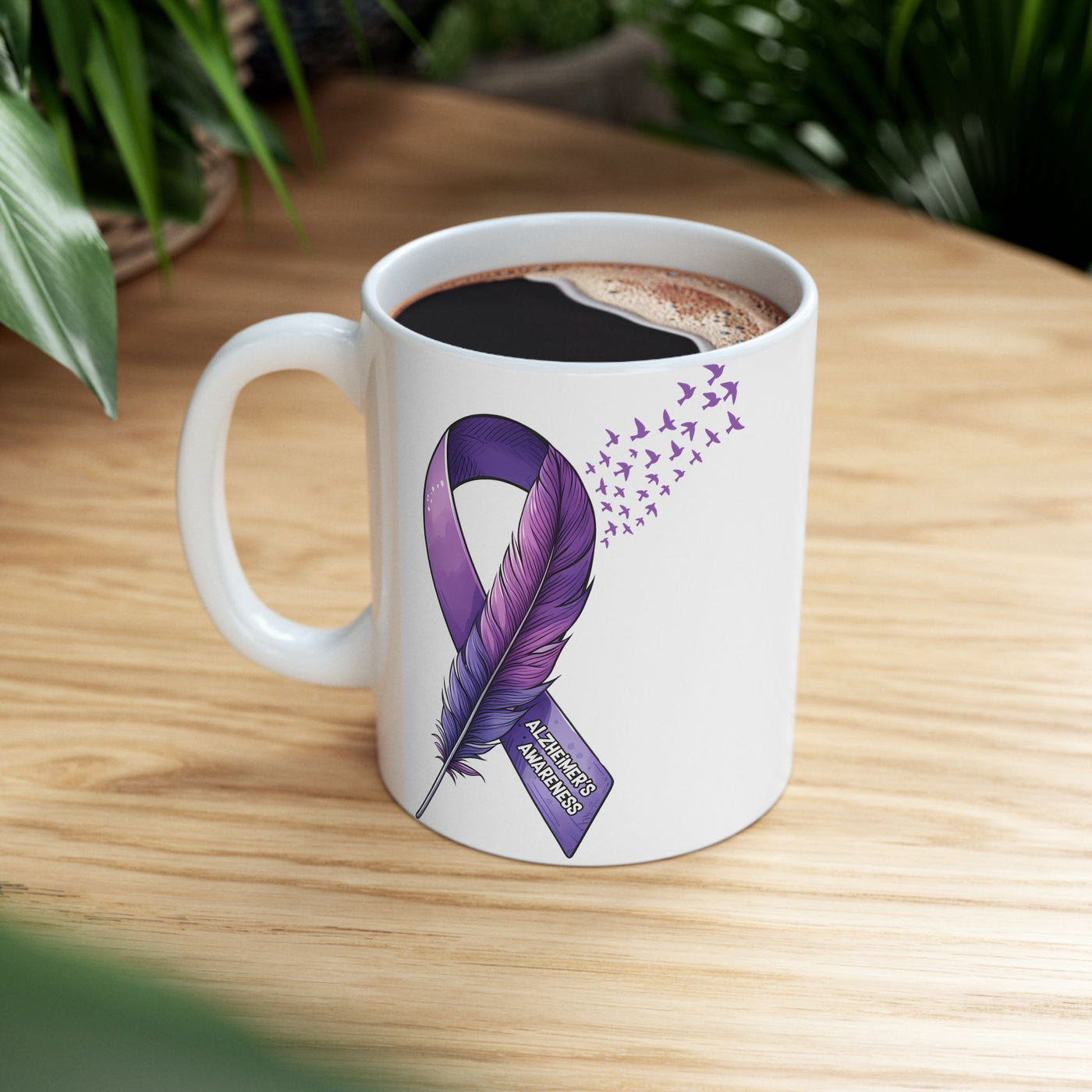 Alzheimers Awareness Ceramic Mug - Perfect Gift for Supporting and Raising Awareness - Pillow & Mug Co.