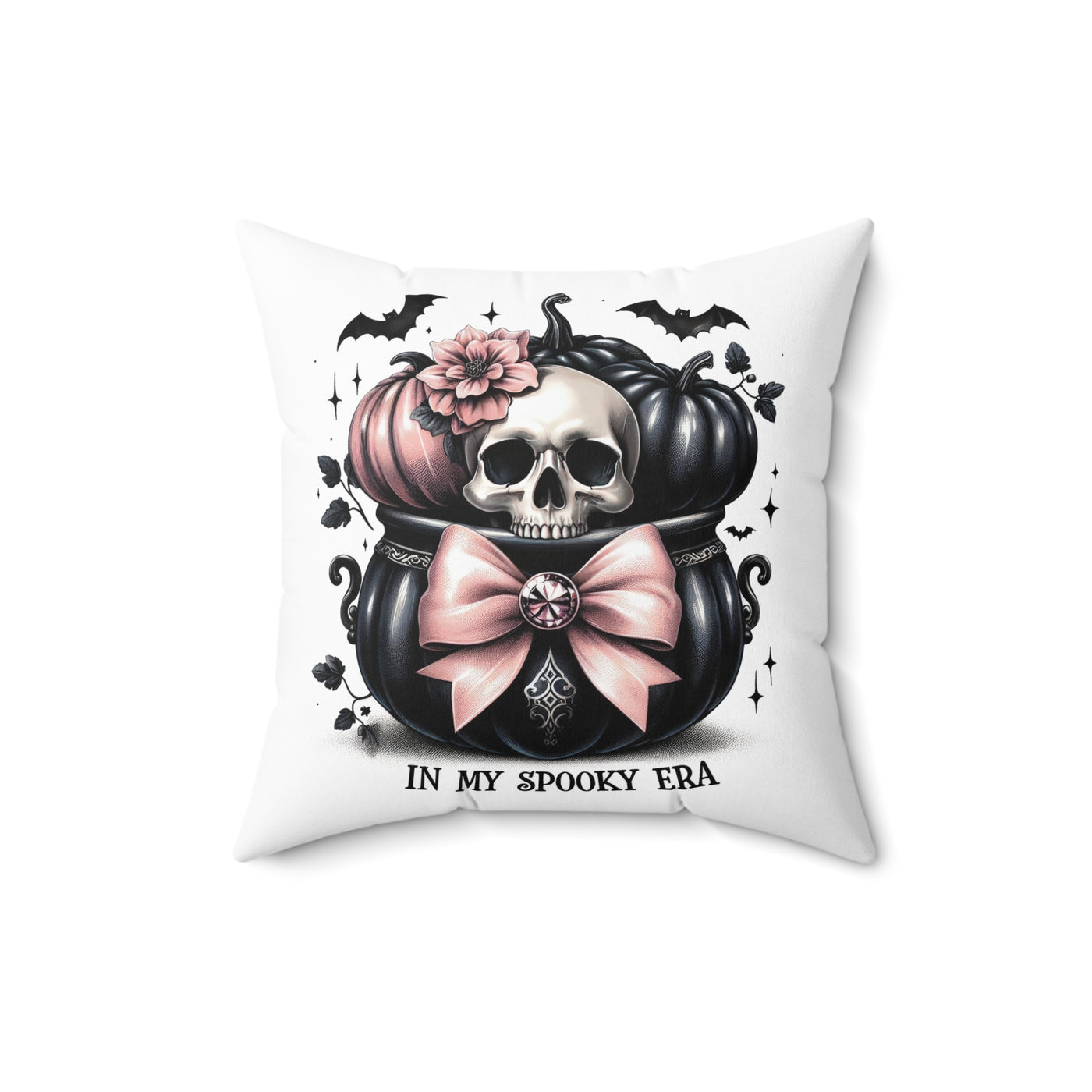 Spooky Era Square Pillow - Unique Design for a Hauntingly Stylish Home - Pillow & Mug Co.