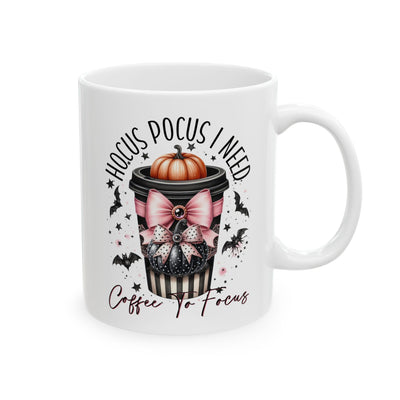 Hocus Pocus Ceramic Mug - 11oz Coffee Lovers Essential for Focus - Pillow & Mug Co.