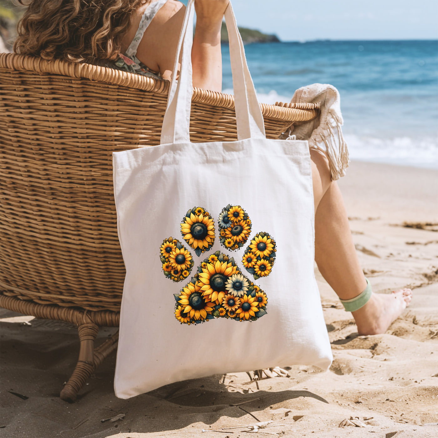 Tote Bag - Personalized Springtime Tote Bag - Ideal For Beach Picnic And Spring Adventures - Perfect Gift For Her