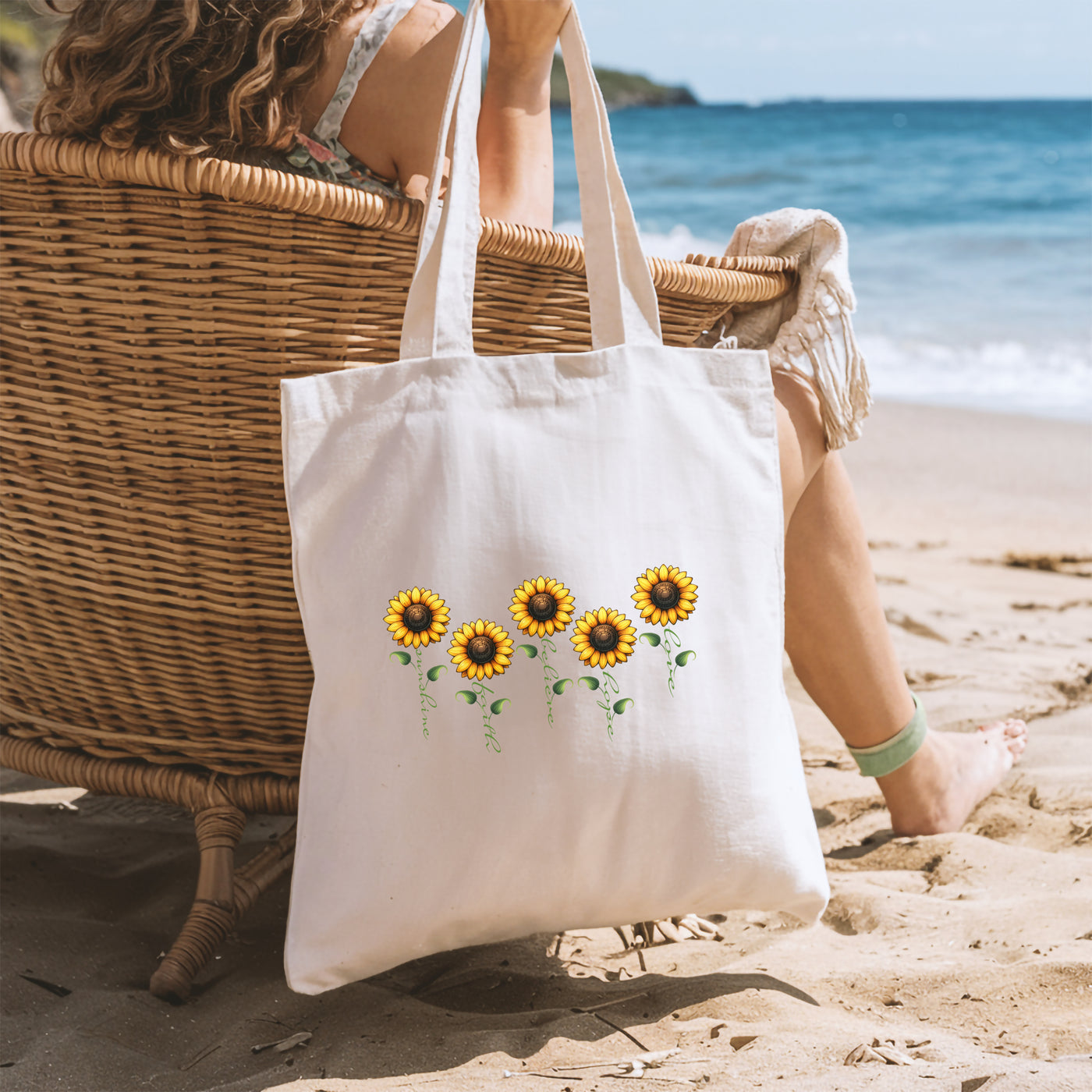 Tote Bag - Springtime Tote Bag - Ideal For Beach Outings Picnics And Adventures - Customizable Gift For Her