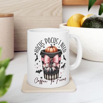 Hocus Pocus Ceramic Mug - 11oz Coffee Lovers Essential for Focus - Pillow & Mug Co.