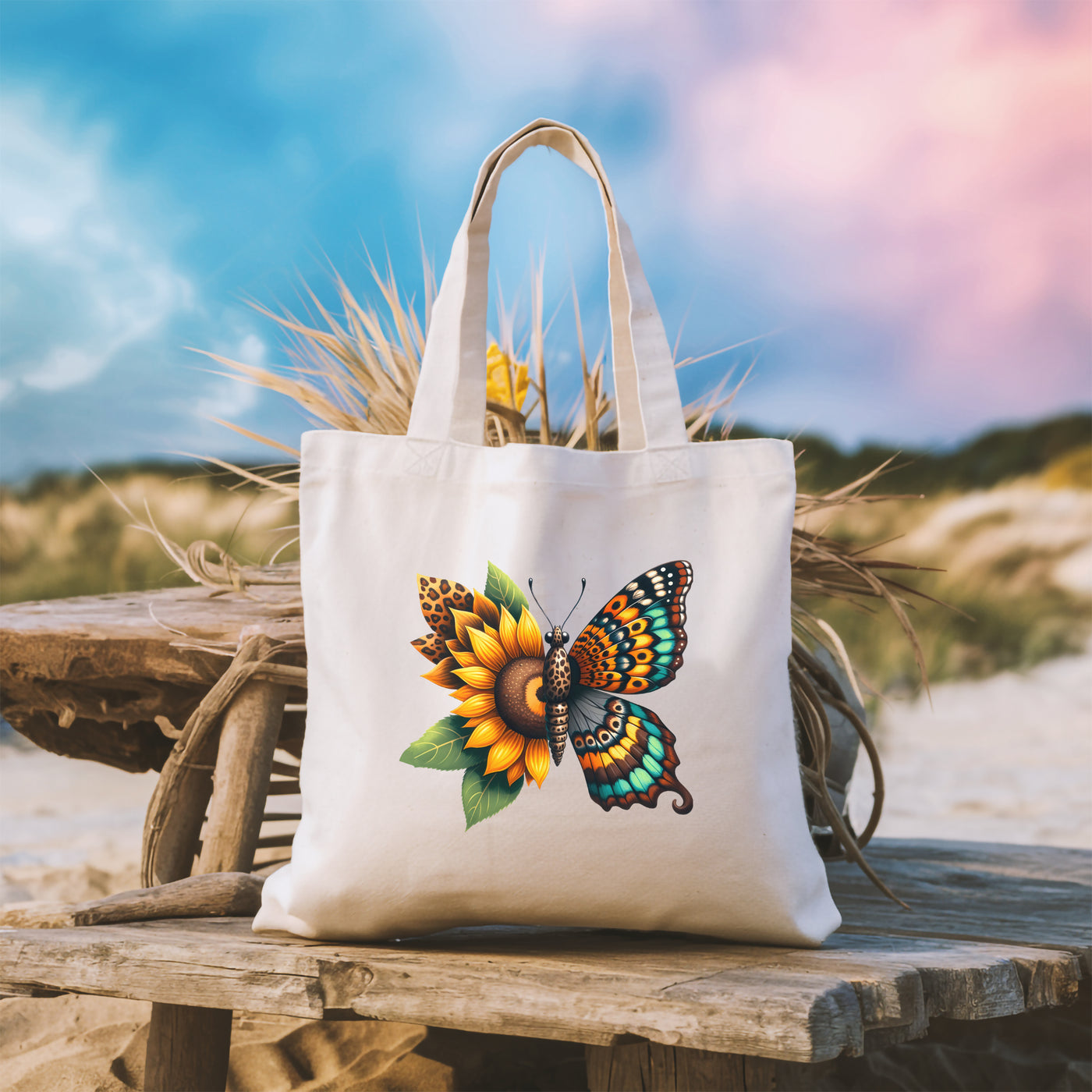 Tote Bag - Customized Springtime Tote Bag - Perfect For Beach Outings Picnics And Adventures - Ideal Gift For Her