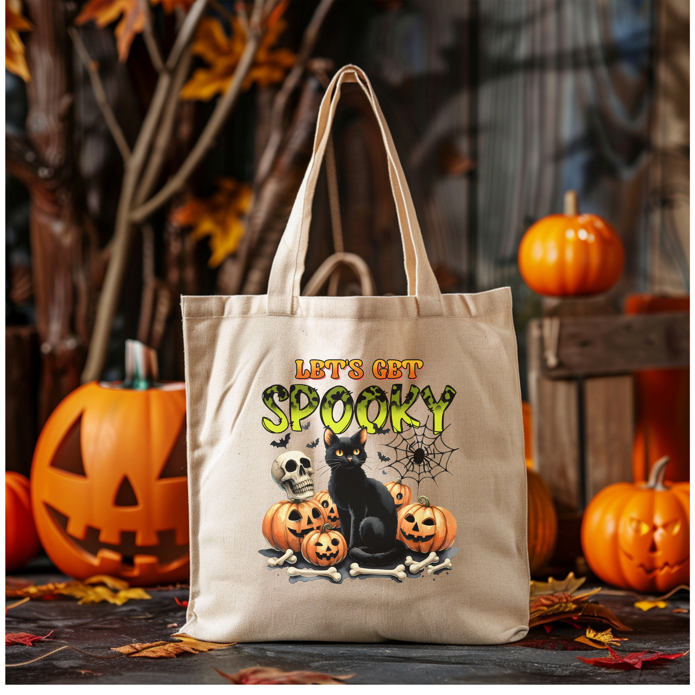 Spooky Halloween Tote Bag - Perfect for Trick or Treating - Pillow & Mug Co.