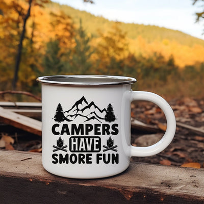 a camper's have smore fun enamel camper mug