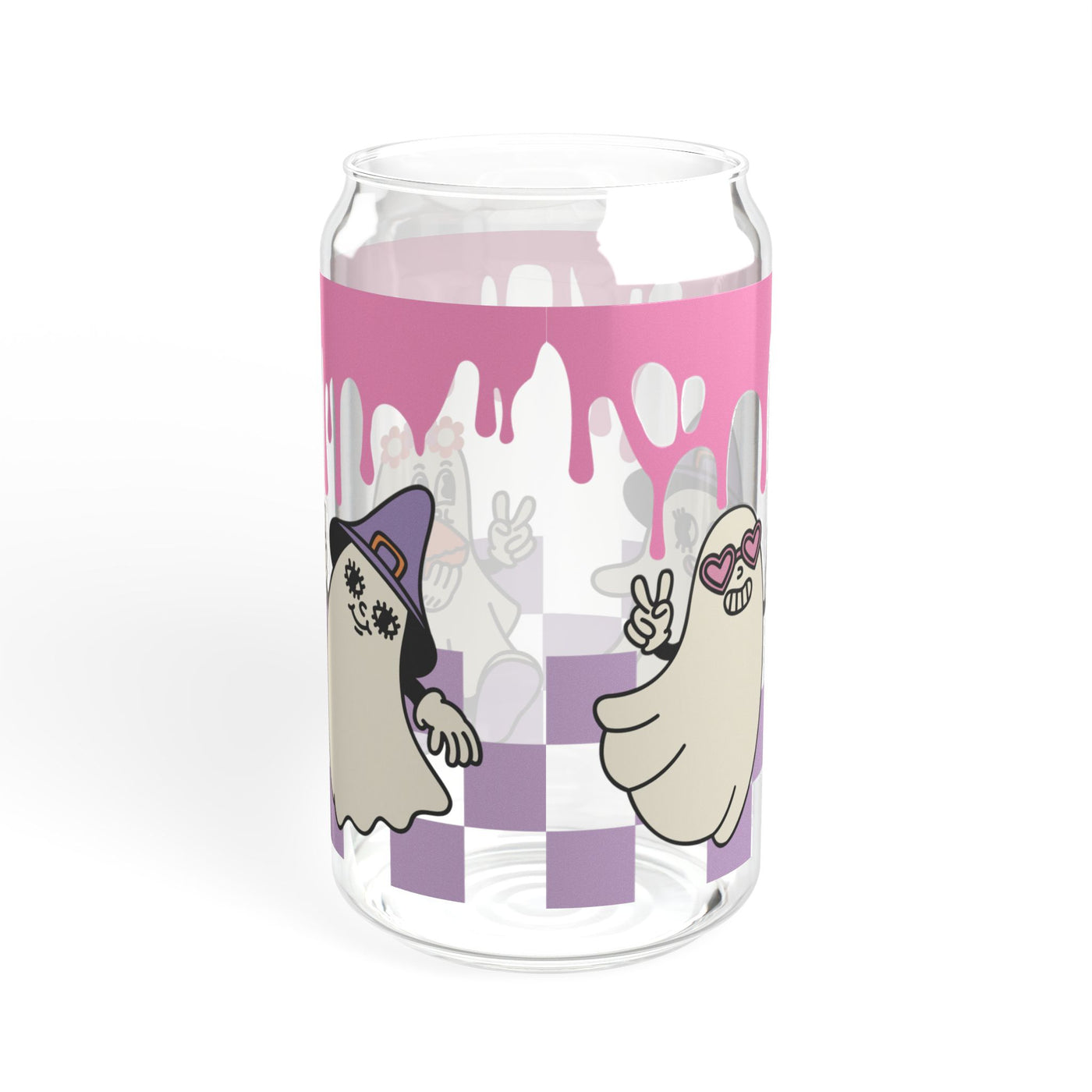 16oz Ghost Crew Sipper Glass - Unique and Stylish Paranormal Drinkware for Halloween Enthusiasts - Pillow & Mug Co.