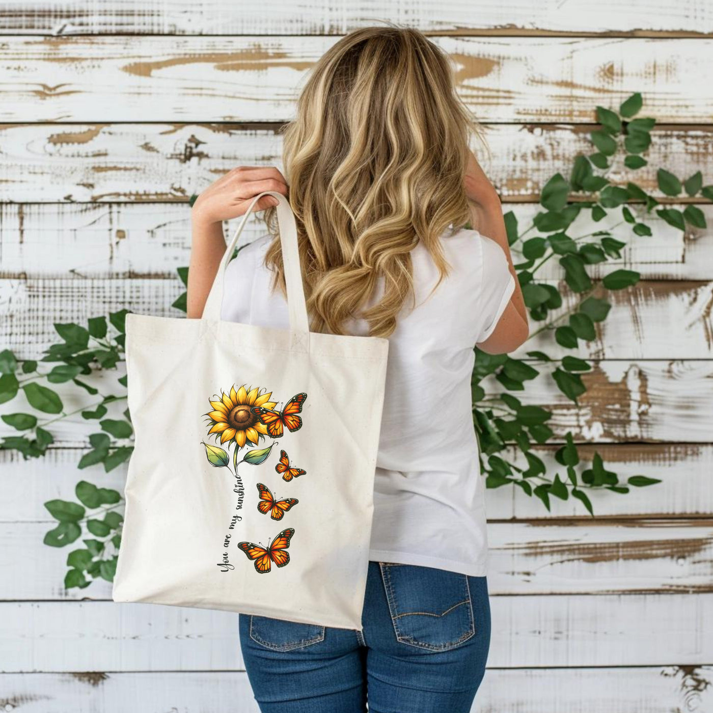 Tote Bag - Springtime Tote Bag - Ideal For Beach Outings Picnics And Adventures - Customized And The Perfect Gift For Her