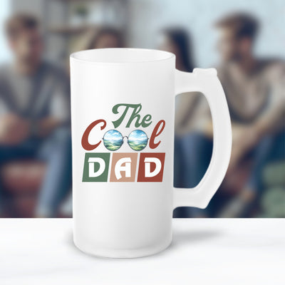 Beer Mug - Frosted Beer Glass Mug - Ideal Gift For Beer Enthusiast Dads And Man Cave Entertainers - Practical And Stylish