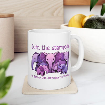 Alzheimers Awareness Ceramic Mug - Show Your Support with this Stylish Mug - Pillow & Mug Co.