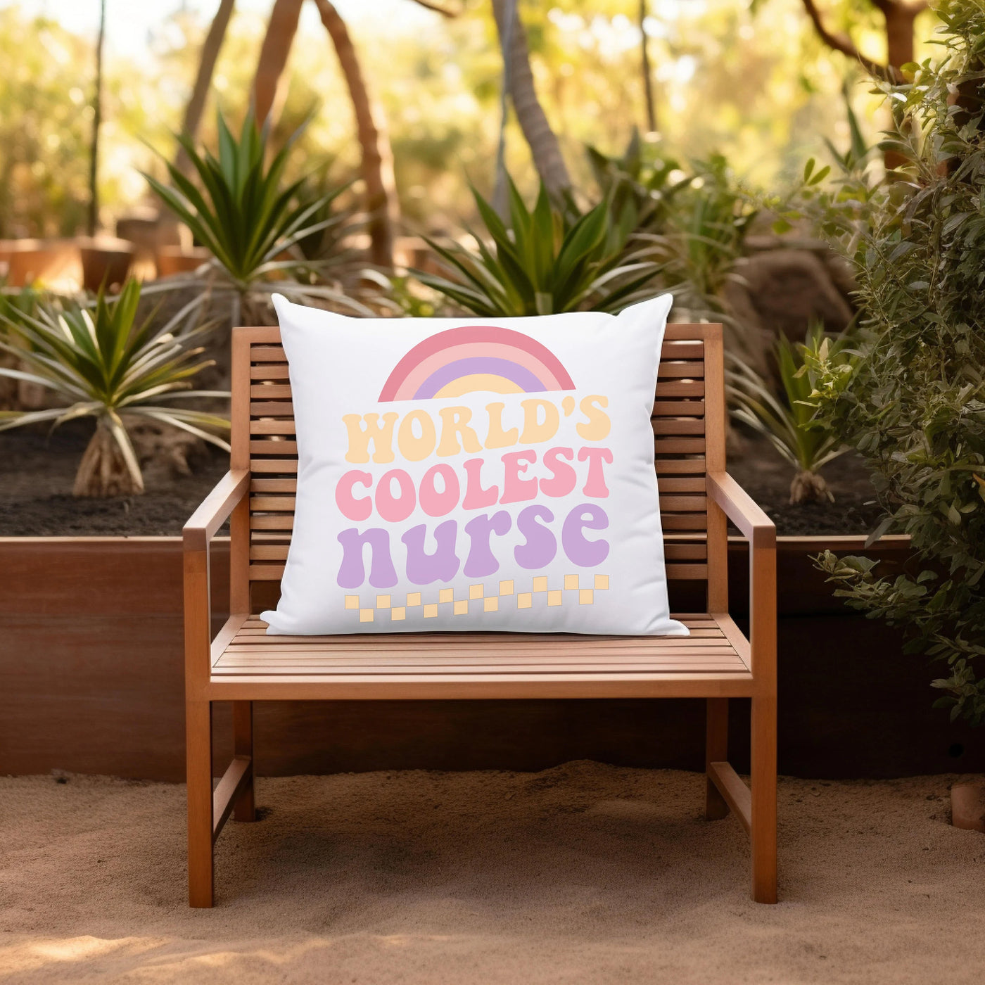 Coolest Nurse Square Pillow - Perfect Gift for Nurses  Worlds Best Nurse Cushion - Pillow & Mug Co.