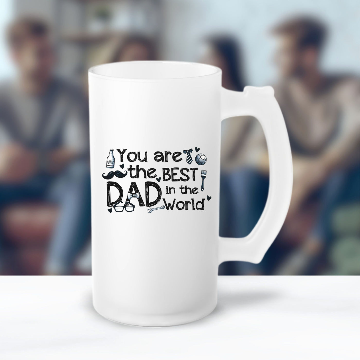 a white coffee mug with the words you are the best dad in the world