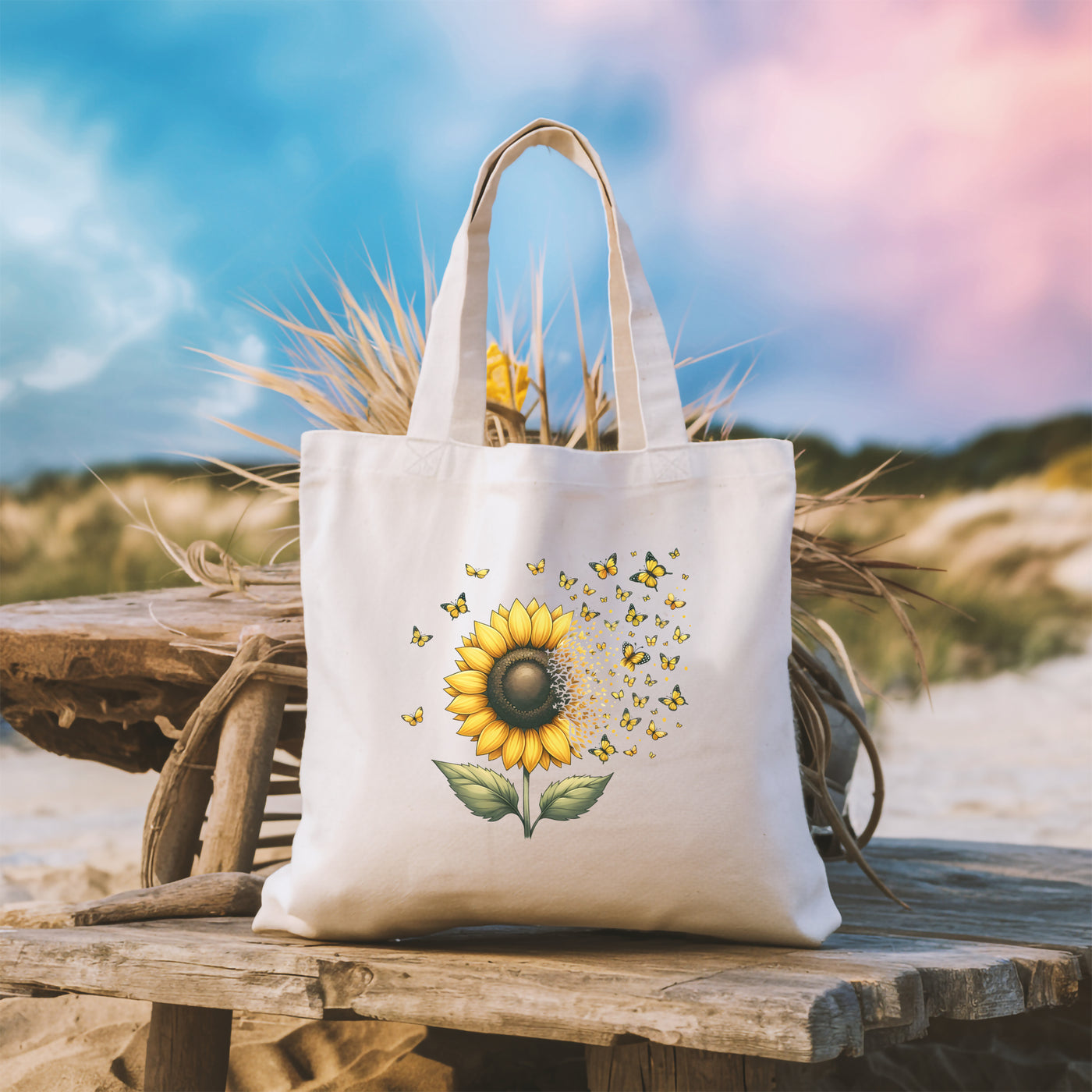 Tote Bag - Springtime Tote Bag - Ideal For Beach Outings Picnics And All Your Adventures - Customizable Gift For Her