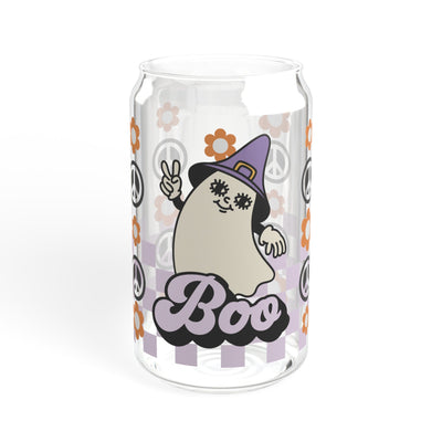 Ghost Boo Sipper Glass - 16oz Halloween Party Drinkware - Pillow & Mug Co.