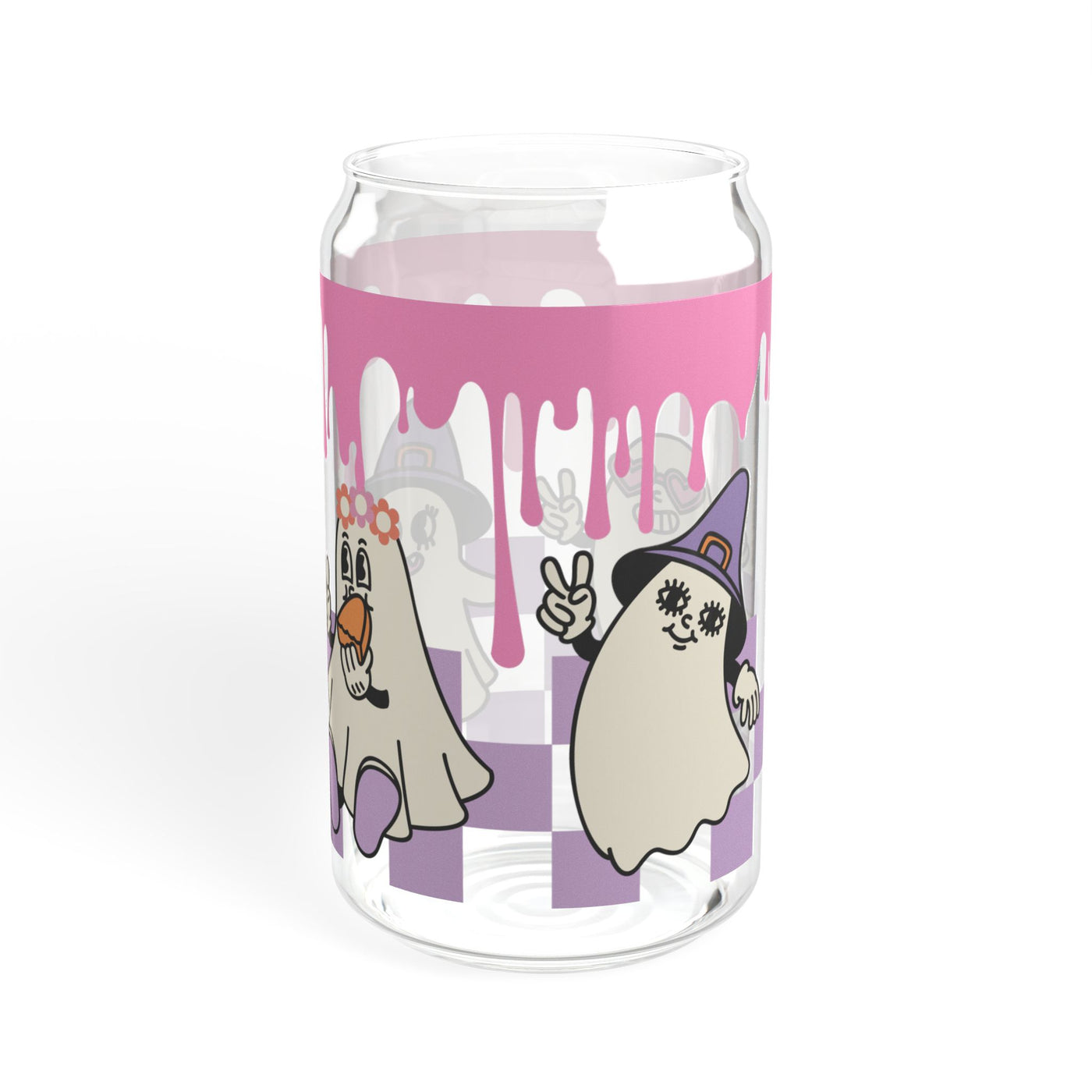 16oz Ghost Crew Sipper Glass - Unique and Stylish Paranormal Drinkware for Halloween Enthusiasts - Pillow & Mug Co.