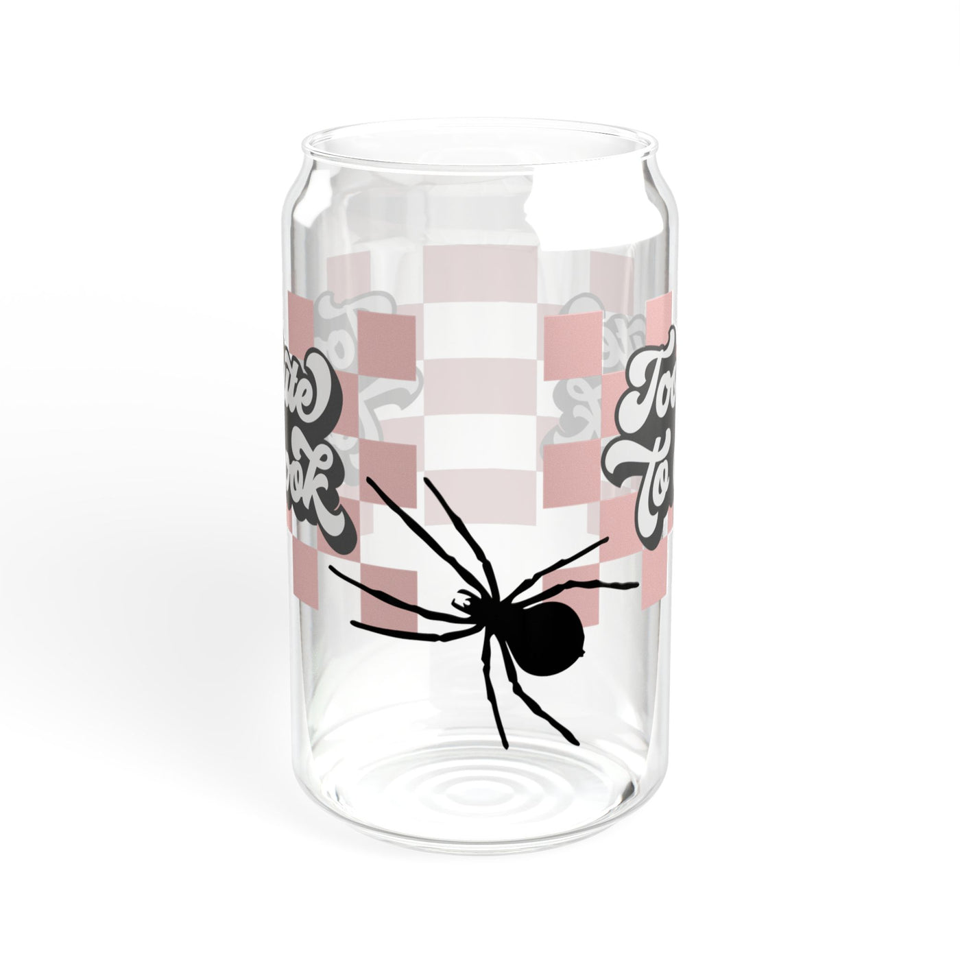 Too Cute to Spook Sipper Glass - 16oz for Halloween Parties - Pillow & Mug Co.