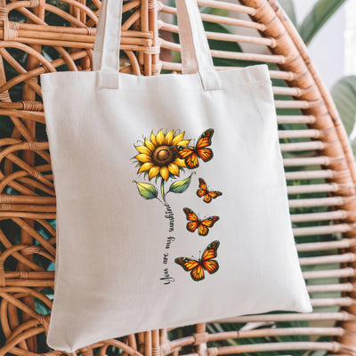 Tote Bag - Springtime Tote Bag - Ideal For Beach Outings Picnics And Adventures - Customized And The Perfect Gift For Her