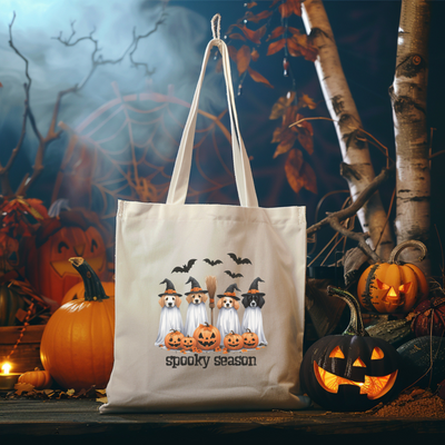 a trick or treat bag sitting on top of a table