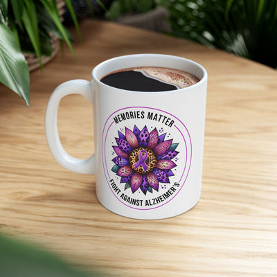 Alzheimers Awareness Ceramic Mug - Support a Cause with this Awareness Mug - Pillow & Mug Co.