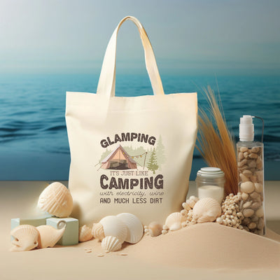 a white bag sitting on top of a sandy beach