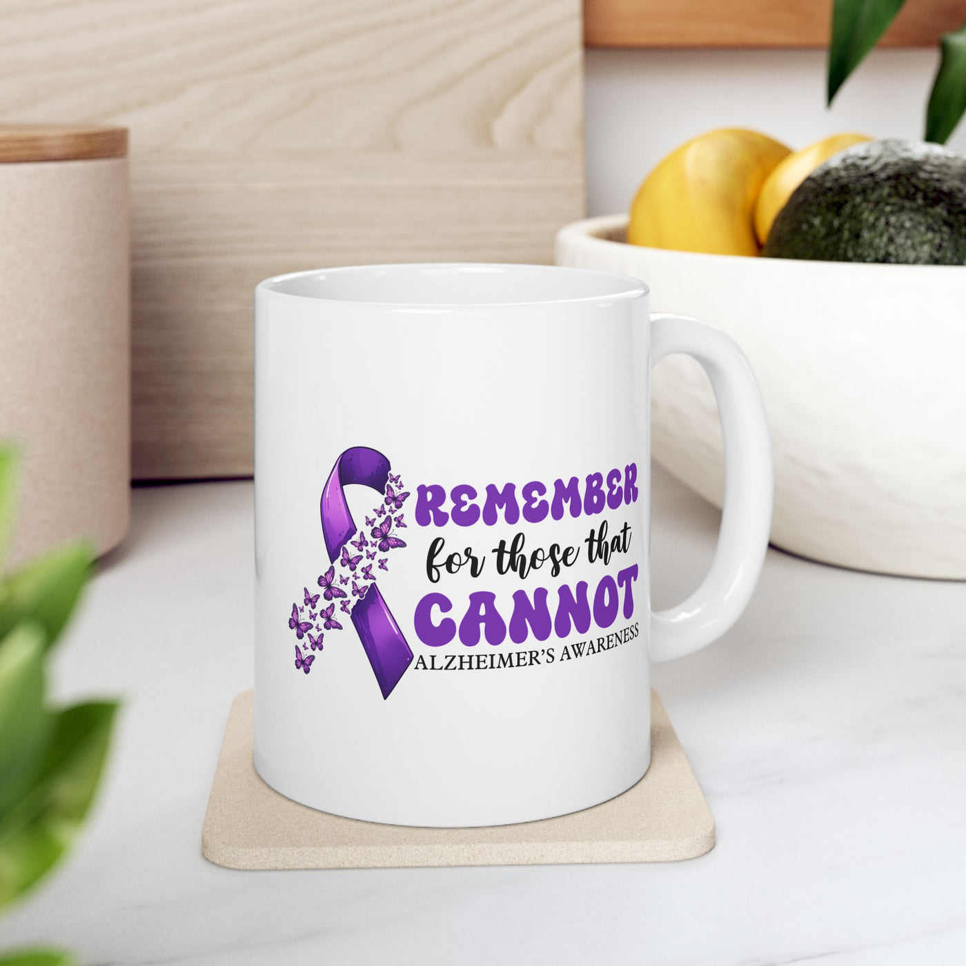 Alzheimers Awareness Ceramic Mug - Thoughtful Gift for Memory Challenged Loved Ones - Pillow & Mug Co.