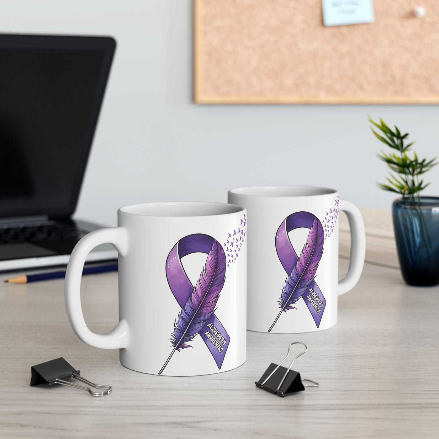 Alzheimers Awareness Ceramic Mug - Perfect Gift for Supporting and Raising Awareness - Pillow & Mug Co.