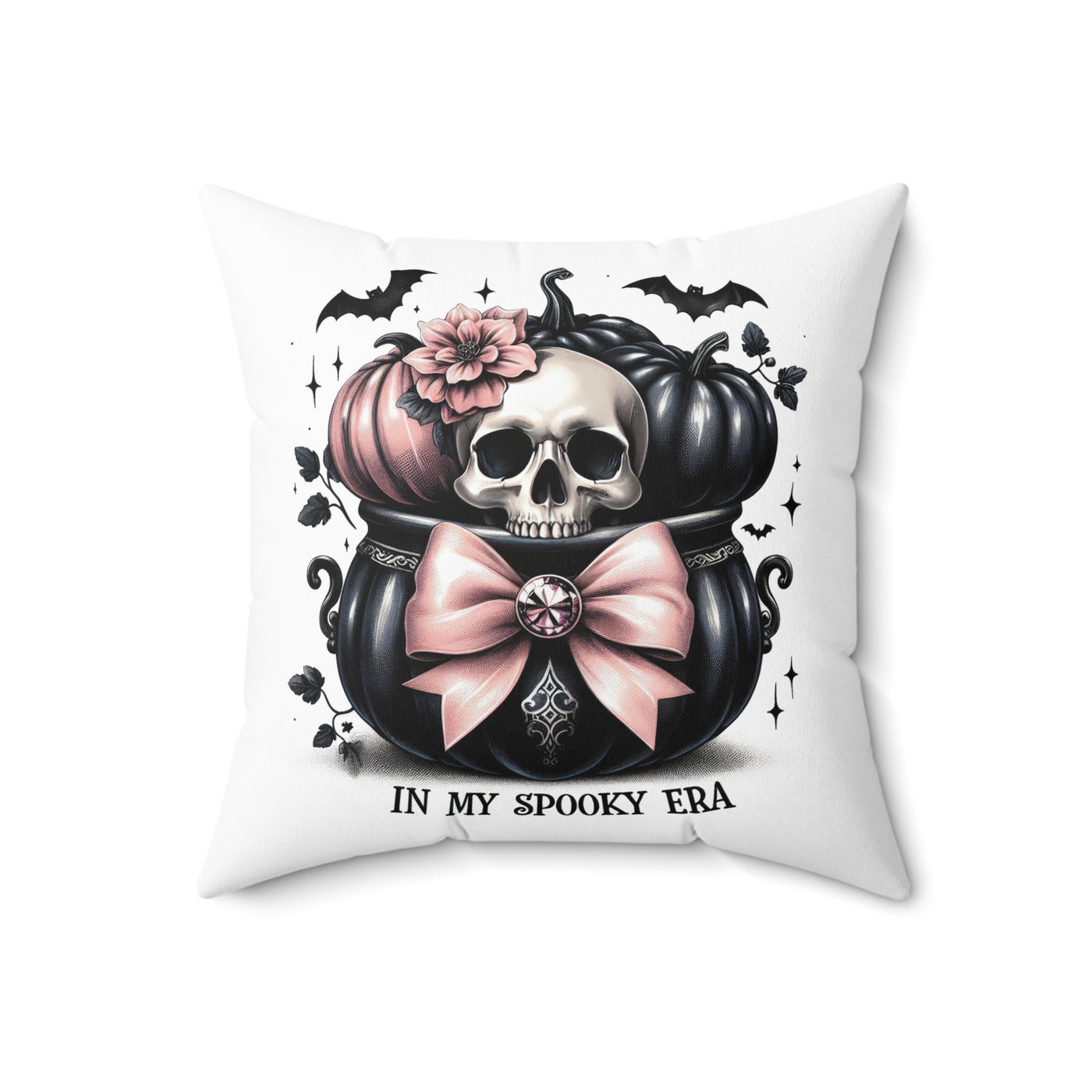 Spooky Era Square Pillow - Unique Design for a Hauntingly Stylish Home - Pillow & Mug Co.