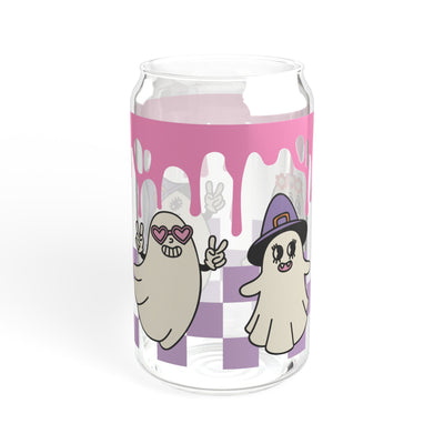 16oz Ghost Crew Sipper Glass - Unique and Stylish Paranormal Drinkware for Halloween Enthusiasts - Pillow & Mug Co.